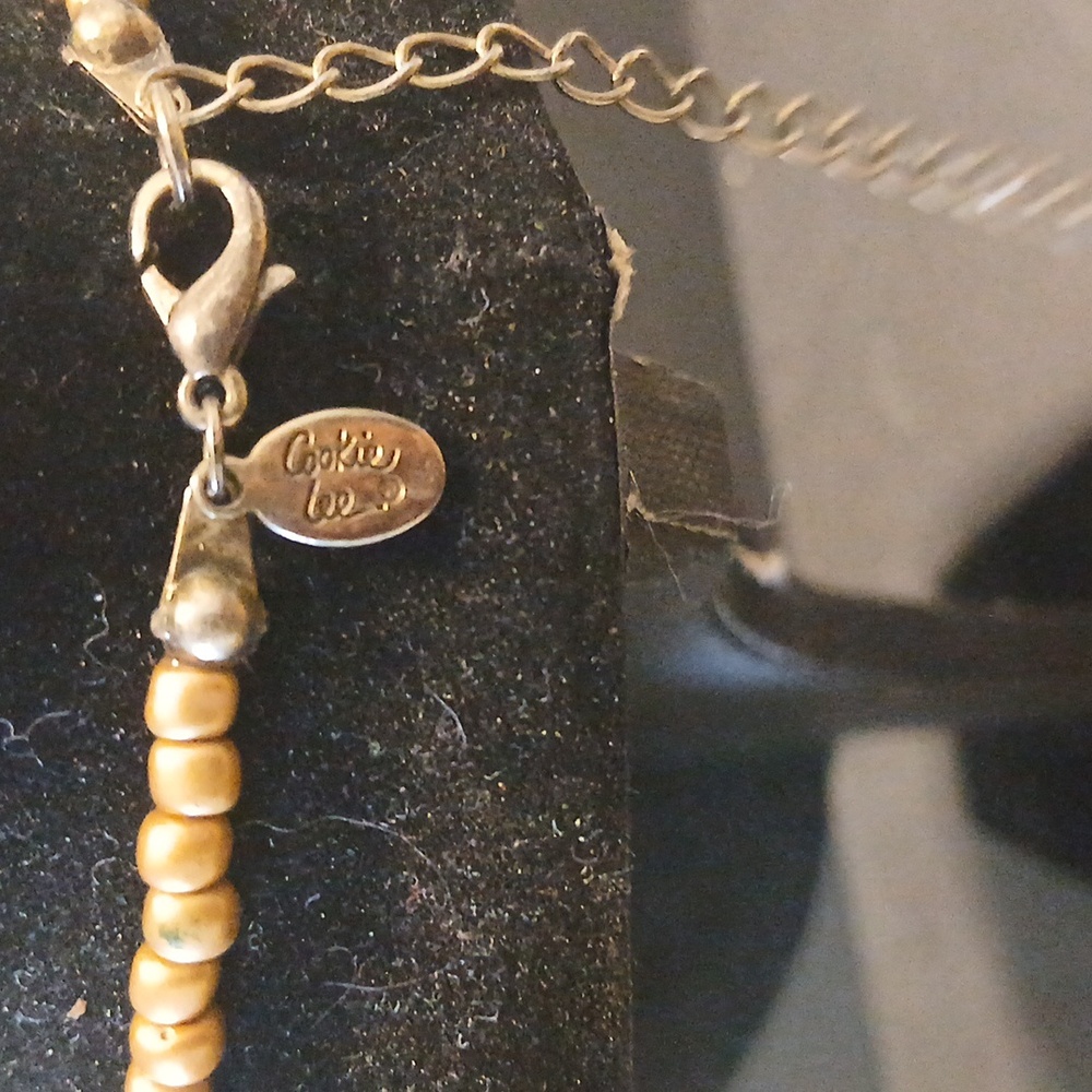 Elegant Gold Multi Stramd Beaded Necklace - Picture 6 of 8